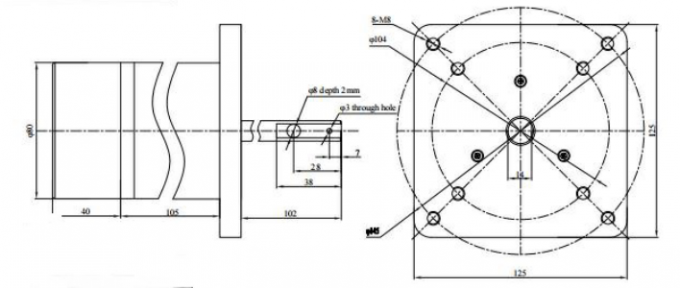 محرك BLDC الاقتصادي 12VDC 48VDC / 230VAC يصل إلى 4000 دورة في الدقيقة 0